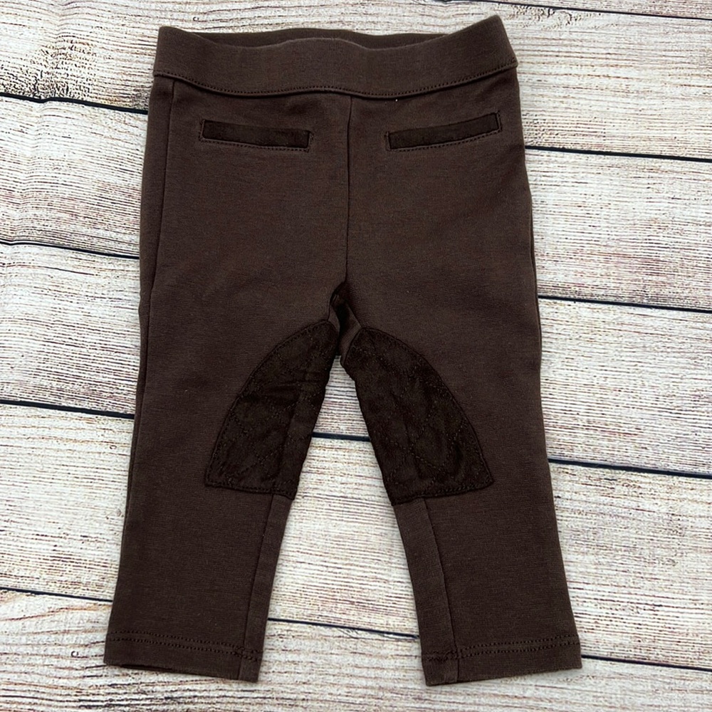 Janie and Jack Brown Riding Leggings Sz 6 to 12 Months